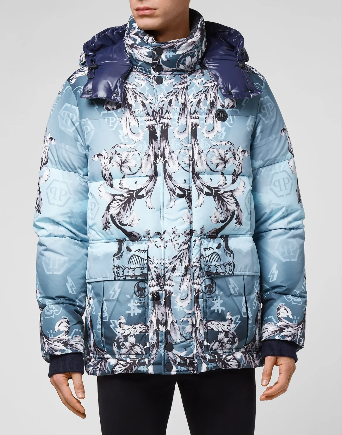 Nylon Jacket print New Baroque, цвет: Синий