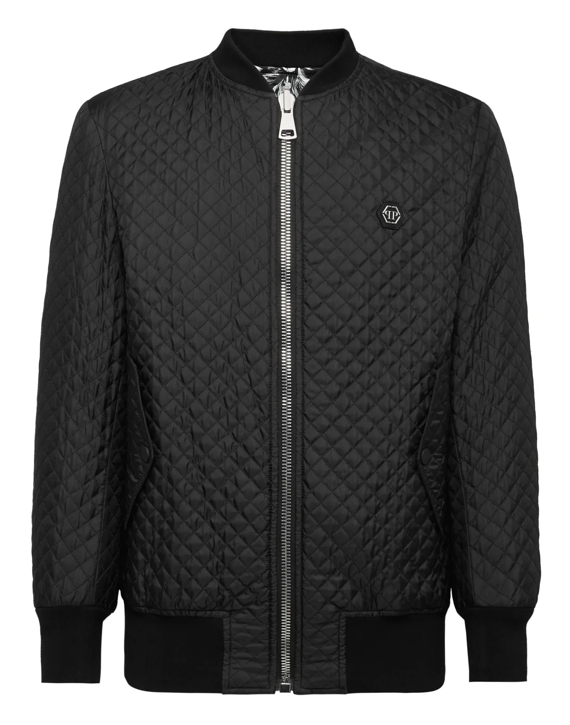 Bomber matelassè New Baroque, цвет: Черный