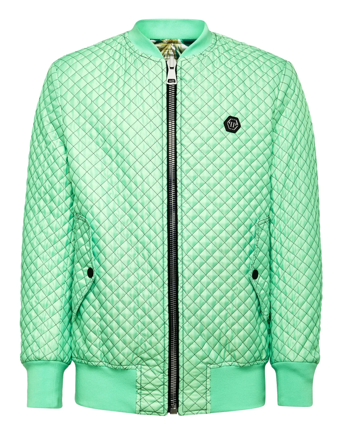 Bomber matelassè New Baroque, цвет: Зеленый