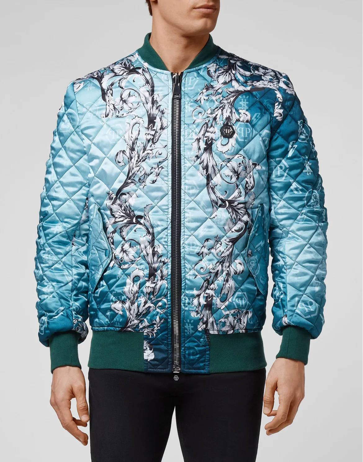 Bomber matelassè New Baroque, цвет: Синий