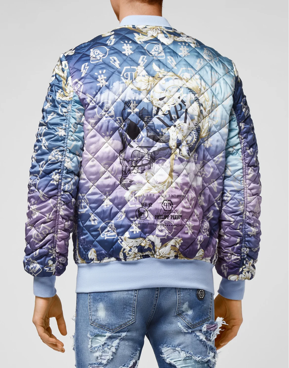 Bomber matelassè New Baroque, цвет: Фиолетовый