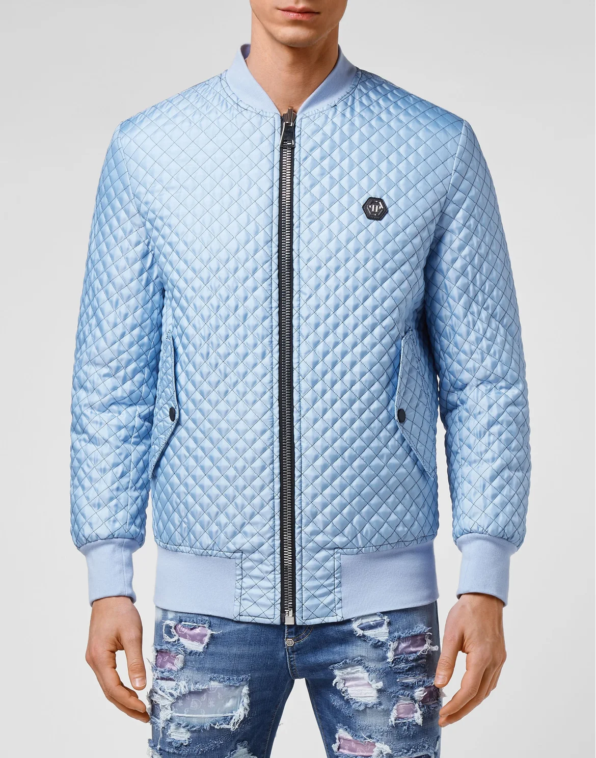 Bomber matelassè New Baroque, цвет: Фиолетовый