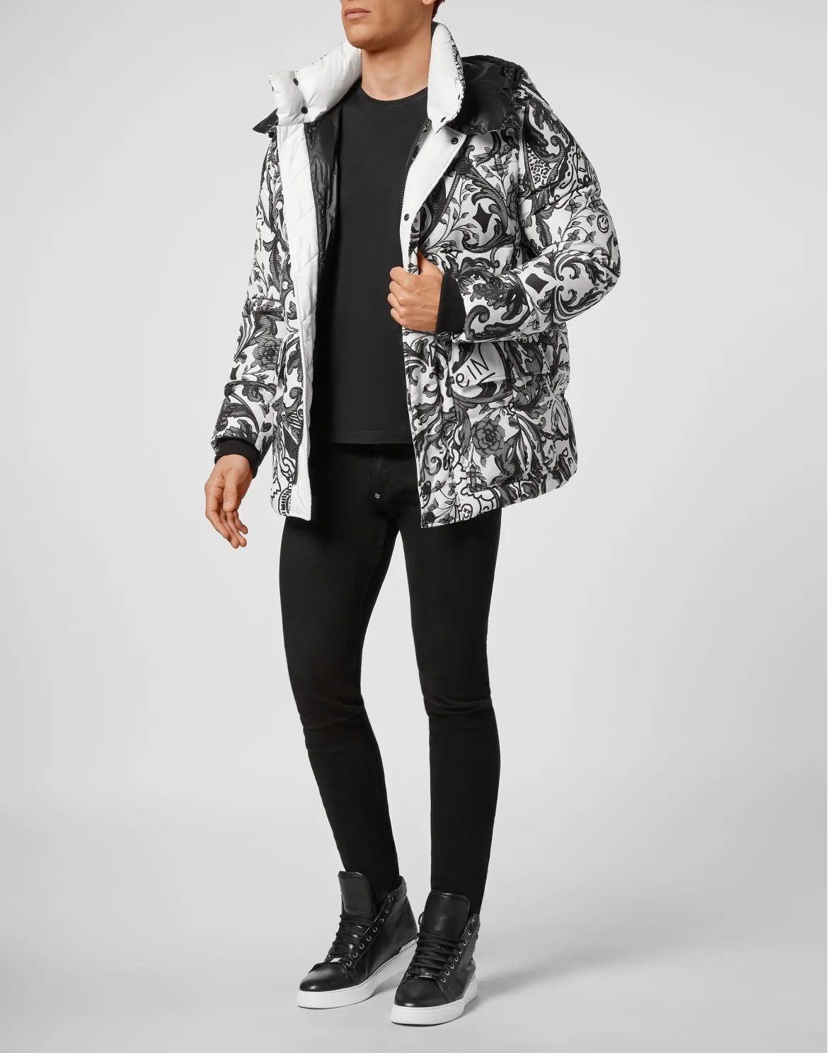Nylon Jacket print New Baroque, цвет: Черный