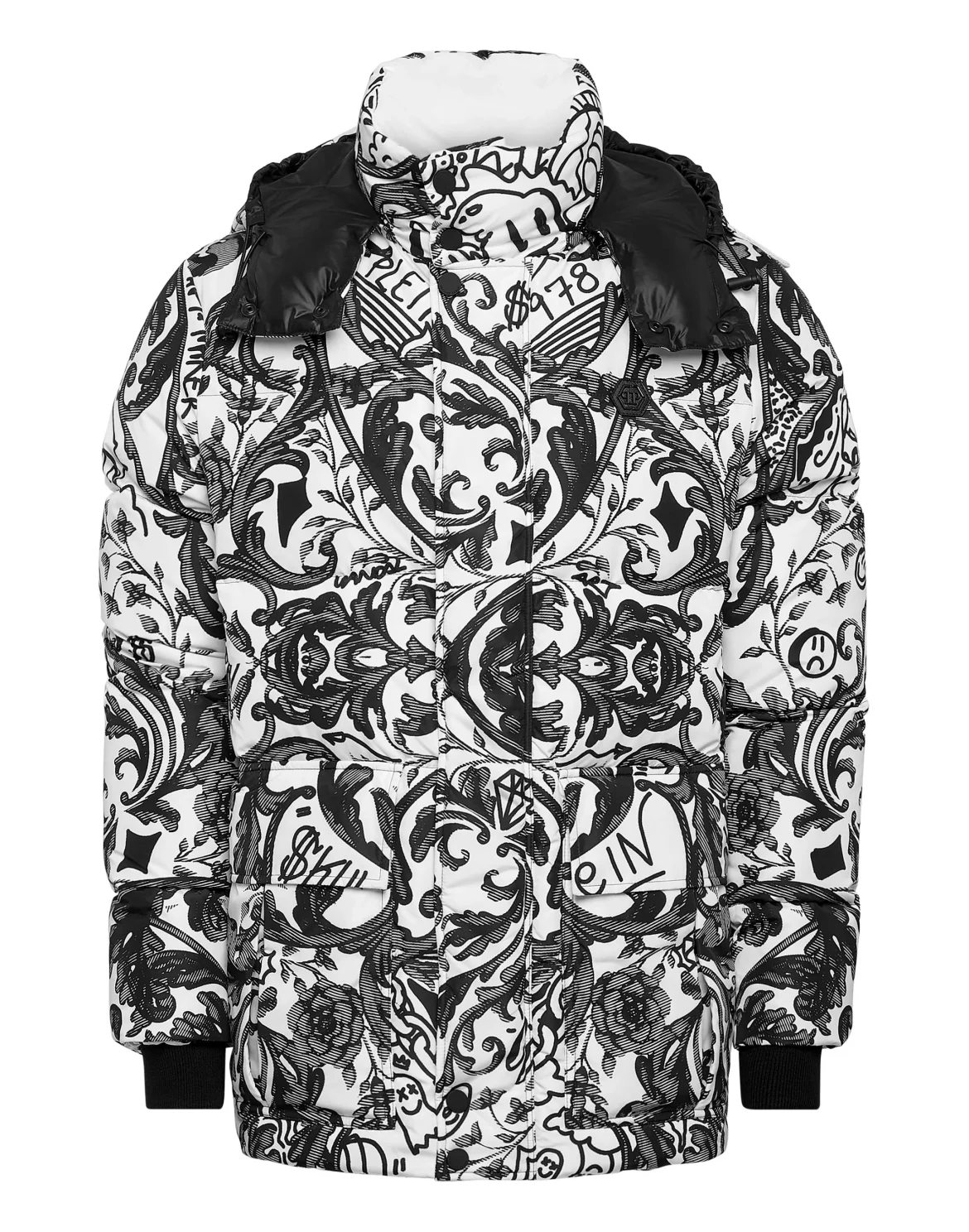 Nylon Jacket print New Baroque, цвет: Черный
