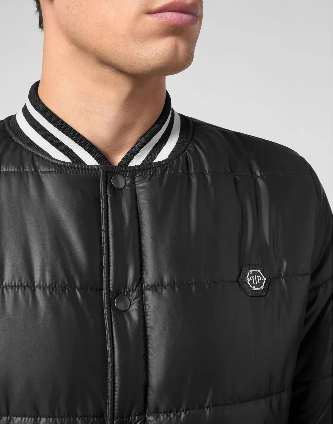 Nylon Down Jacket, цвет: Черный