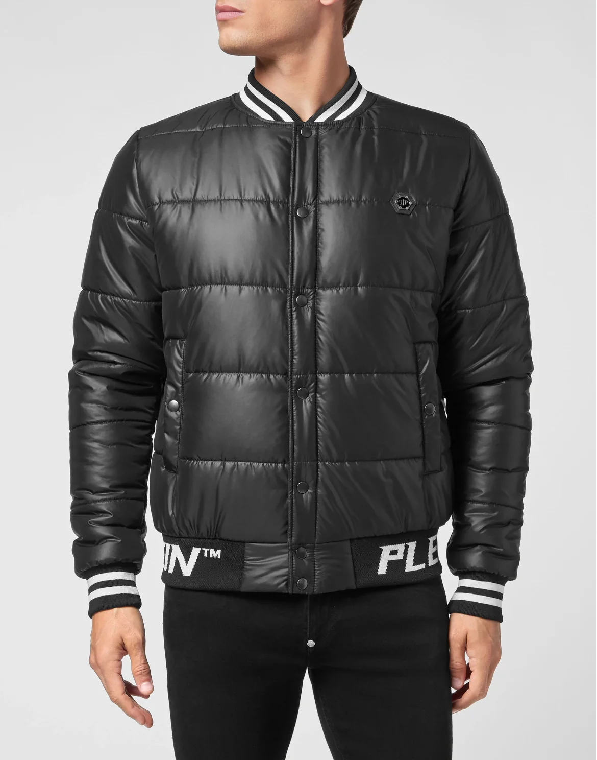 Nylon Down Jacket, цвет: Черный