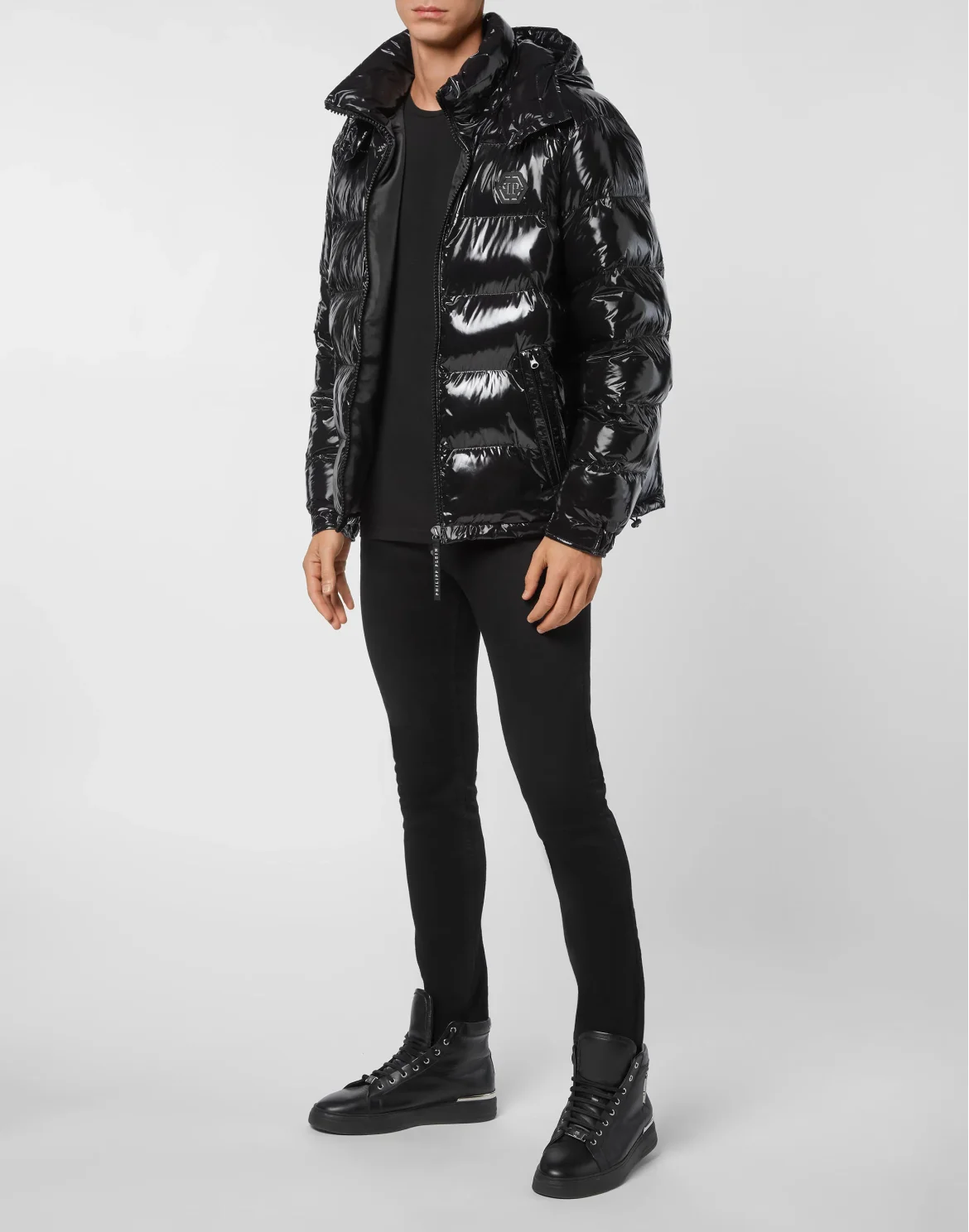 Nylon Down Jacket, цвет: Черный