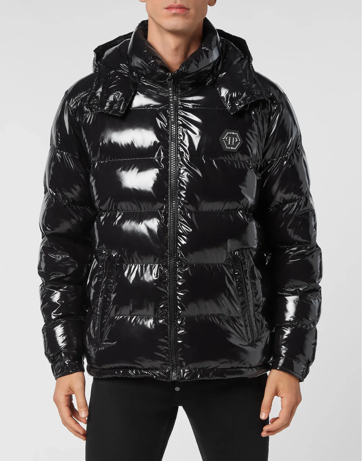 Nylon Down Jacket, цвет: Черный