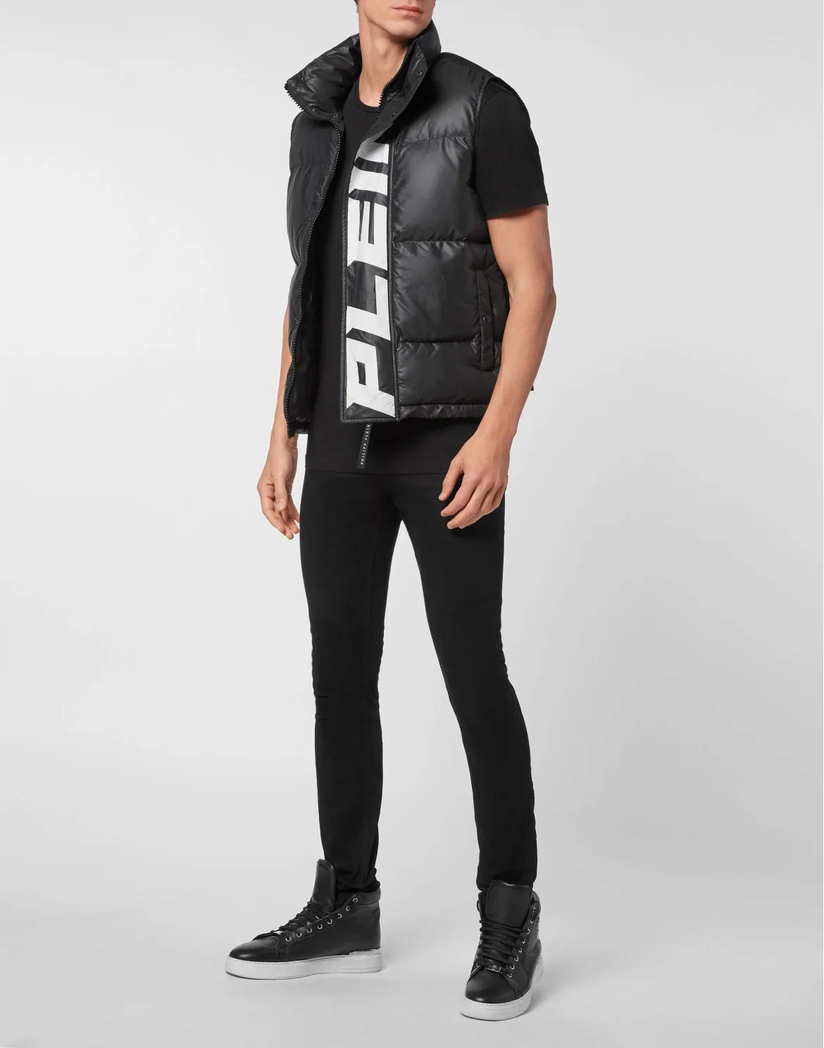 Nylon Down Jacket Vest, цвет: Черный