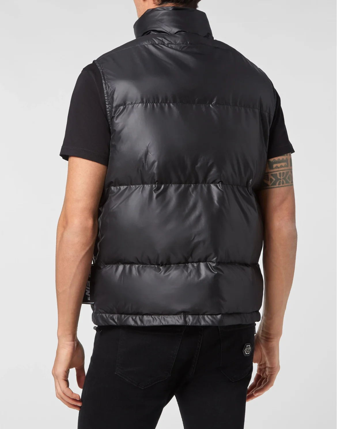 Nylon Down Jacket Vest, цвет: Черный