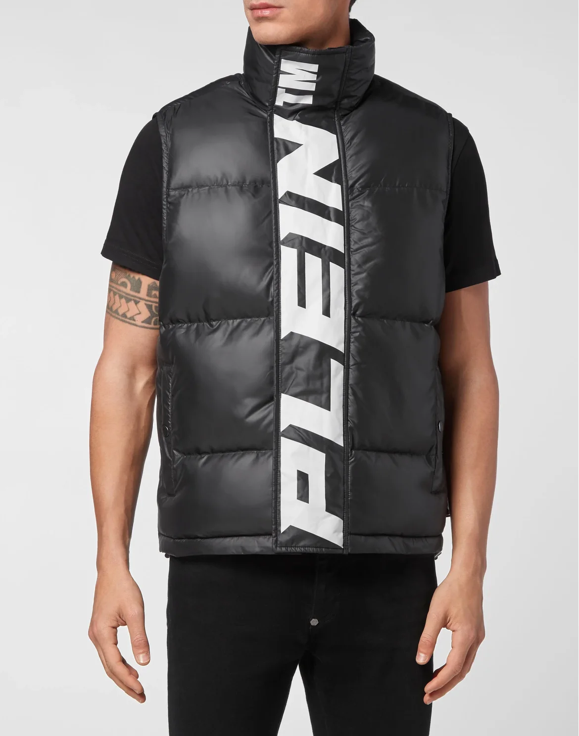 Nylon Down Jacket Vest, цвет: Черный