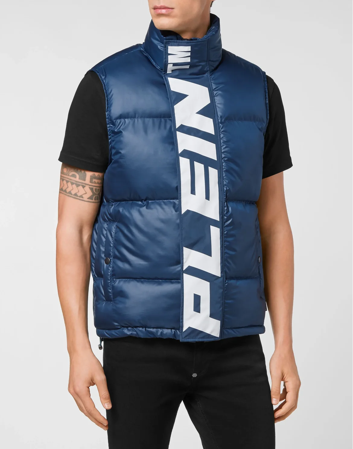 Nylon Down Jacket Vest, цвет: Синий