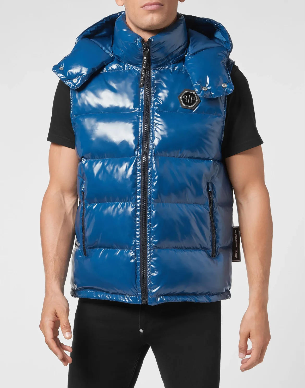 Nylon Down Jacket Vest, цвет: Синий