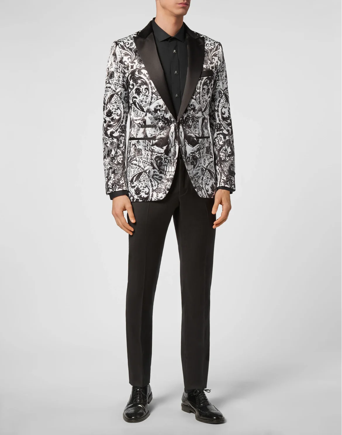 Blazer Lord Fit Print New Baroque, цвет: Черный