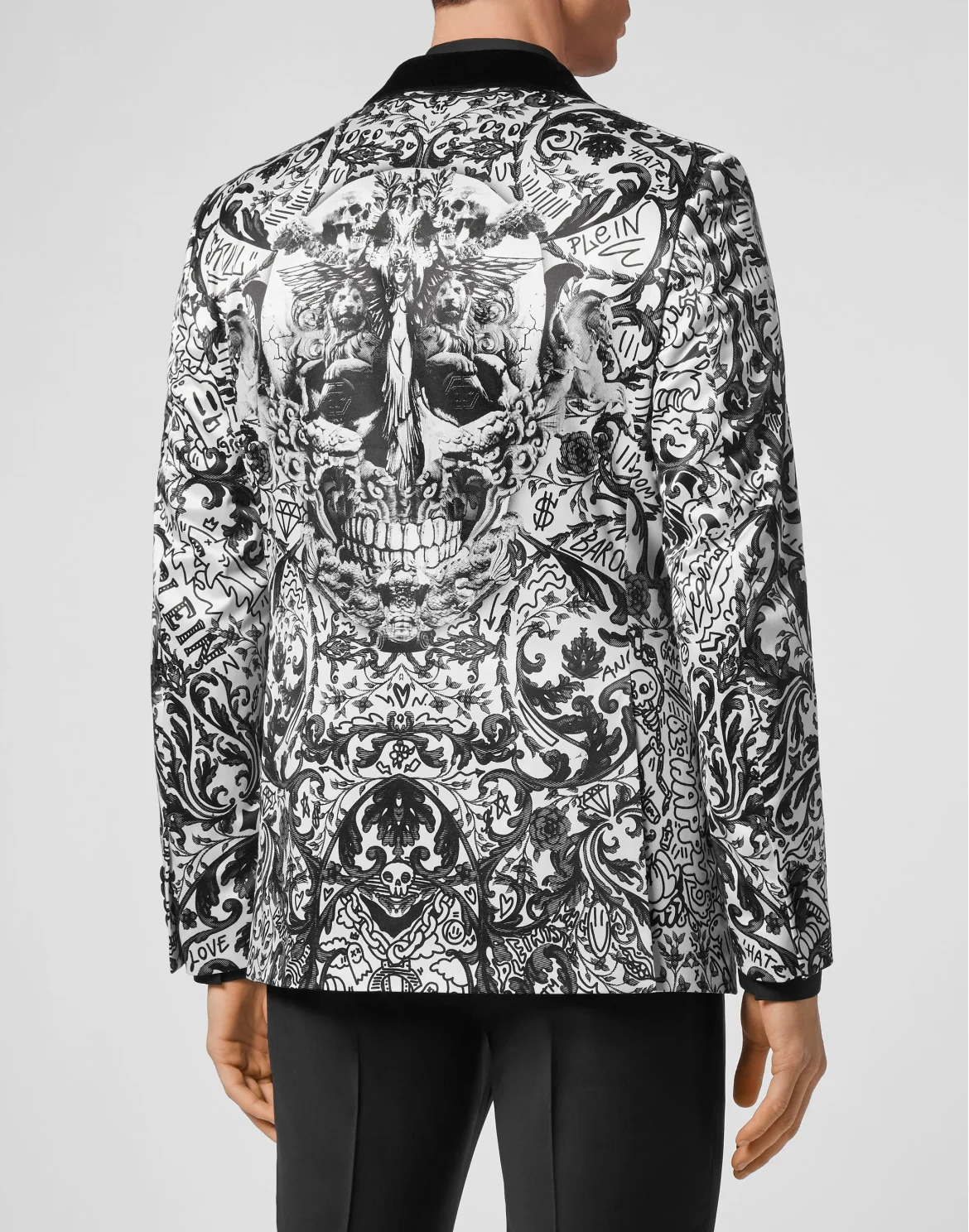 Blazer Lord Fit Print New Baroque, цвет: Черный