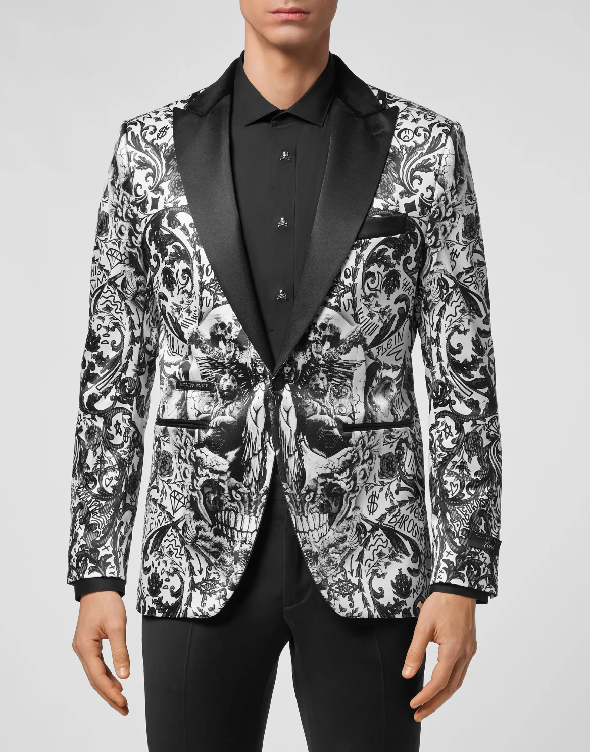 Blazer Lord Fit Print New Baroque, цвет: Черный
