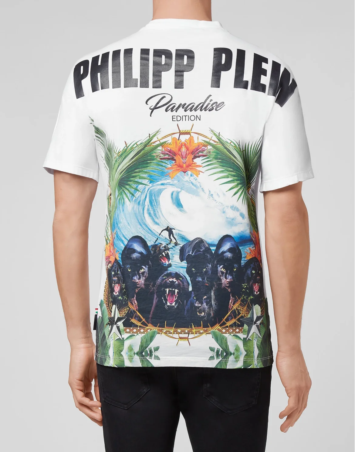 T-shirt Round Neck SS Paradise Panther Edition, цвет: Белый