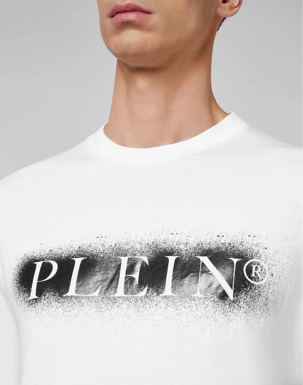 T-shirt Round Neck SS Spray Effect Print Philipp Plein TM, цвет: Белый