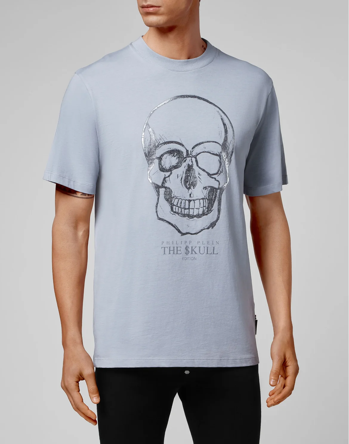 T-shirt Round Neck SS Skull, цвет: Голубой