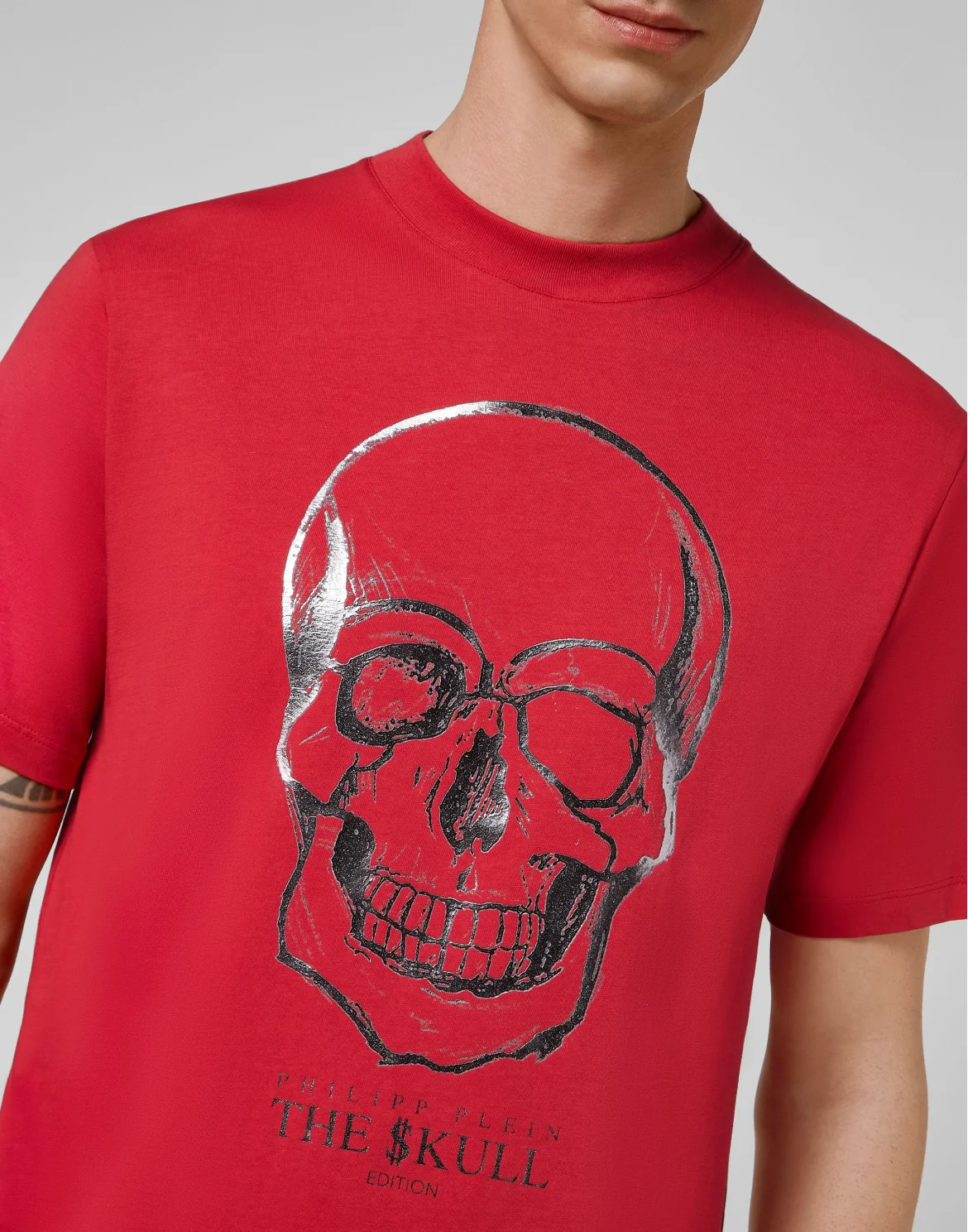 T-shirt Round Neck SS Skull, цвет: Красный