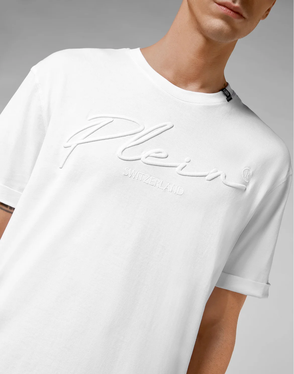 T-shirt Round Neck SS Signature, цвет: Белый