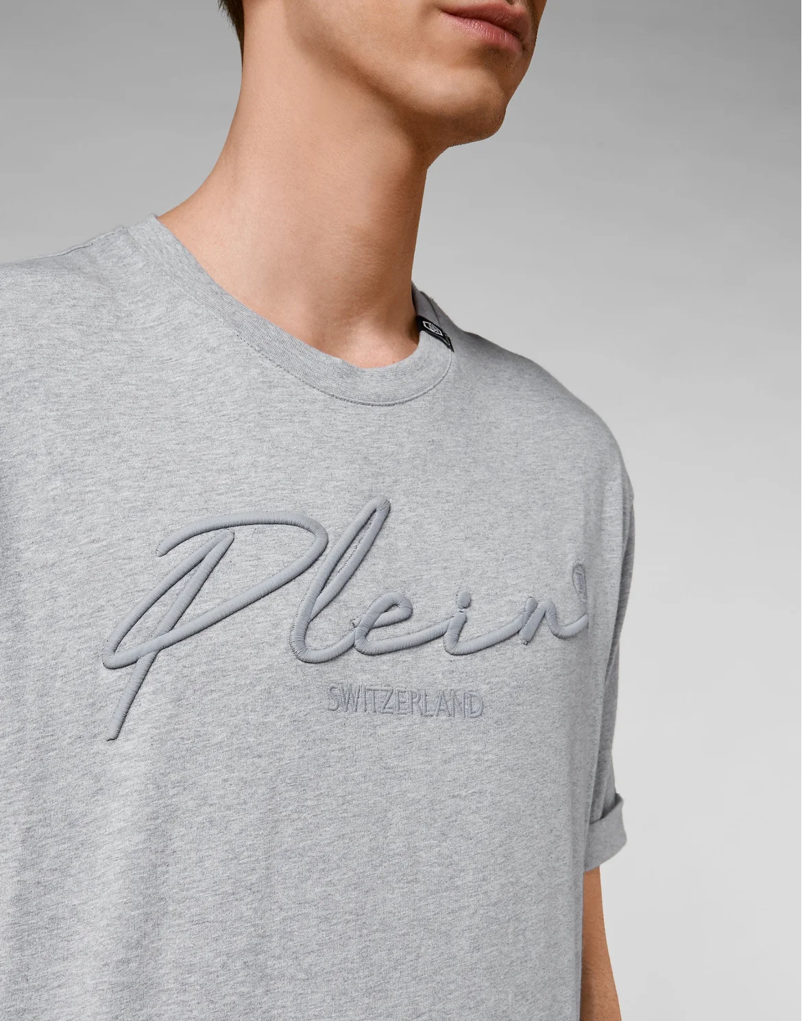 T-shirt Round Neck SS Signature, цвет: Серый