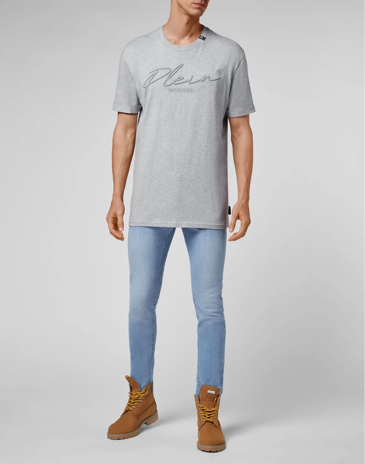 T-shirt Round Neck SS Signature, цвет: Серый