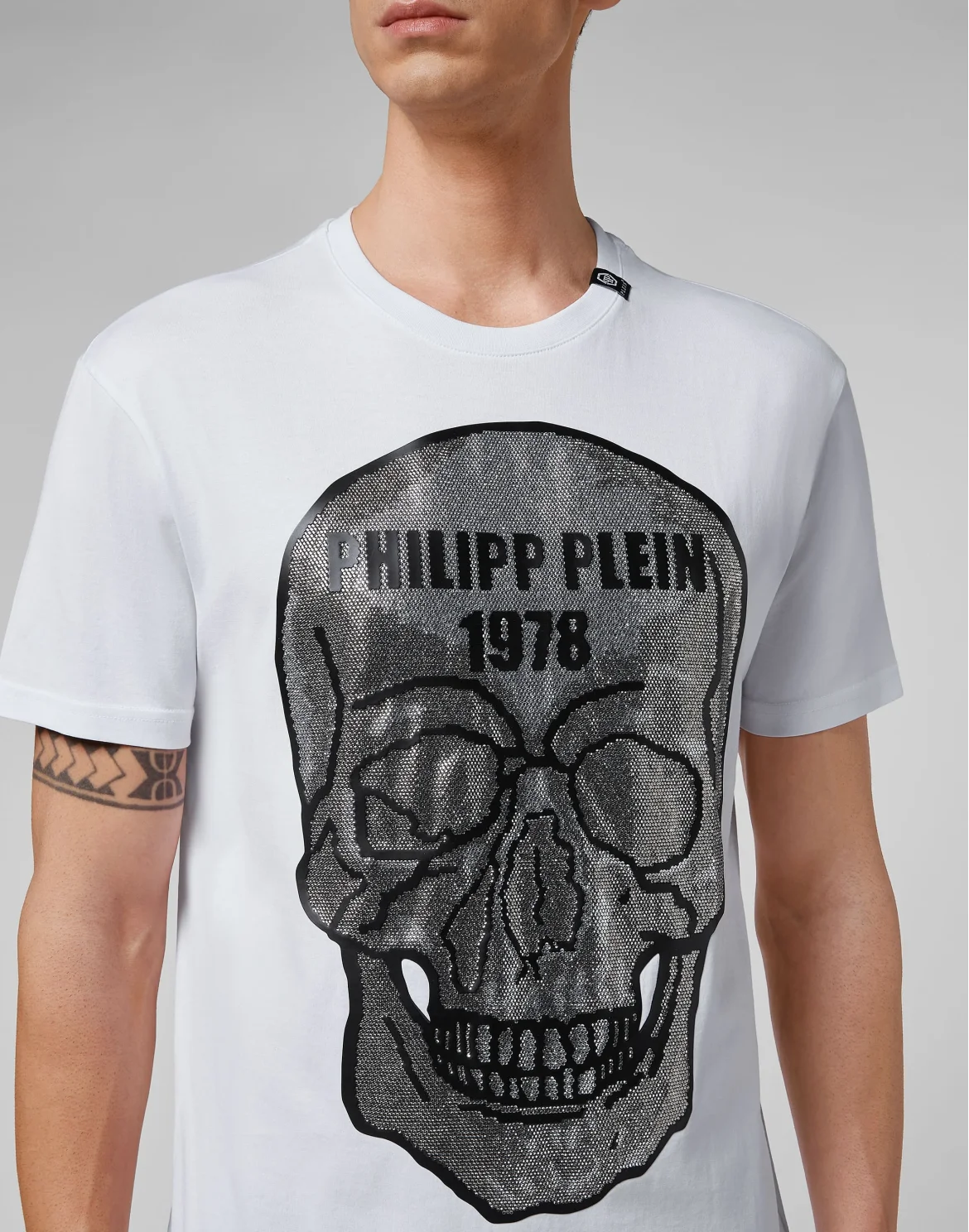 T-shirt Round Neck SS Crystal Skull, цвет: Белый