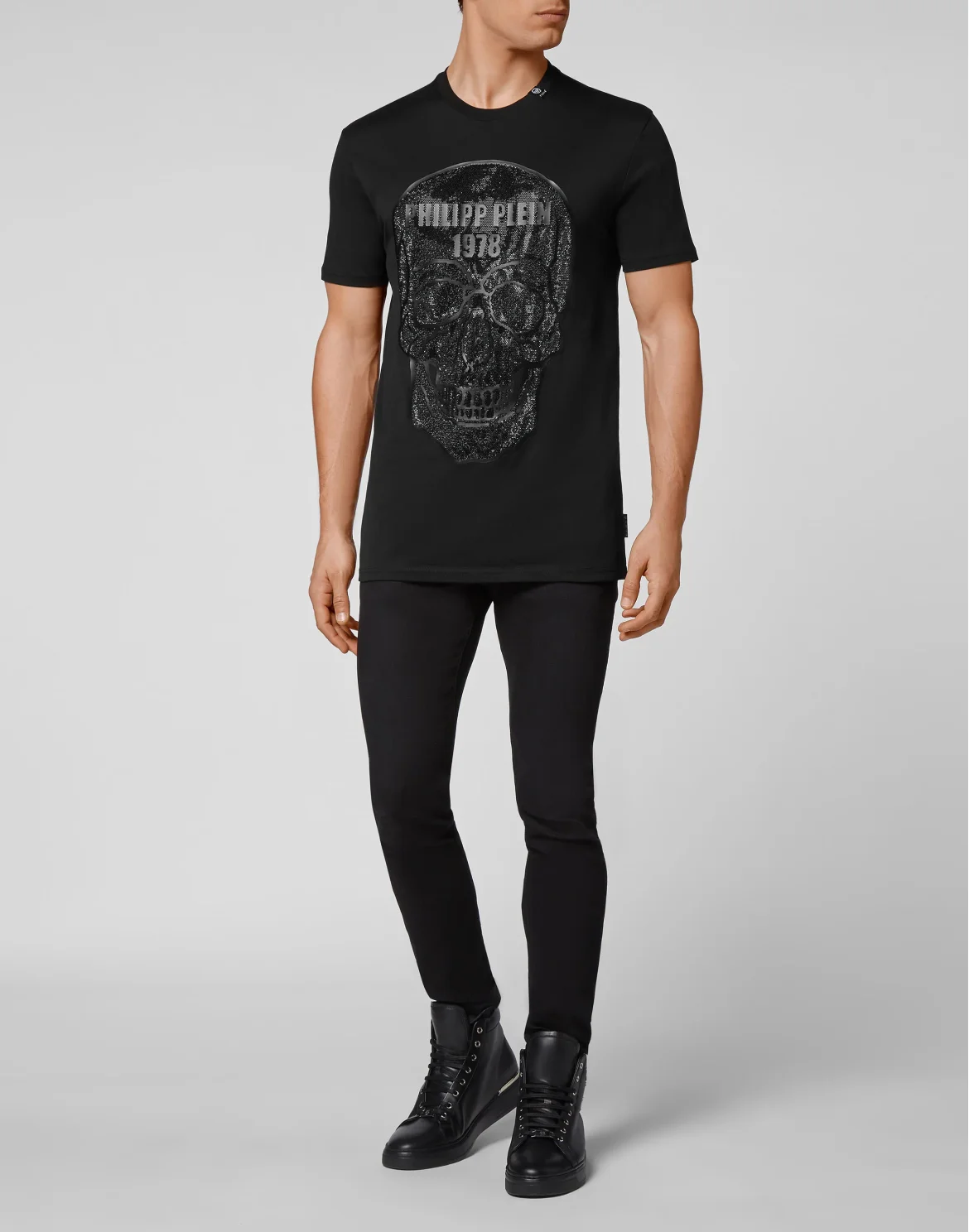 T-shirt Round Neck SS Crystal Skull, цвет: Черный