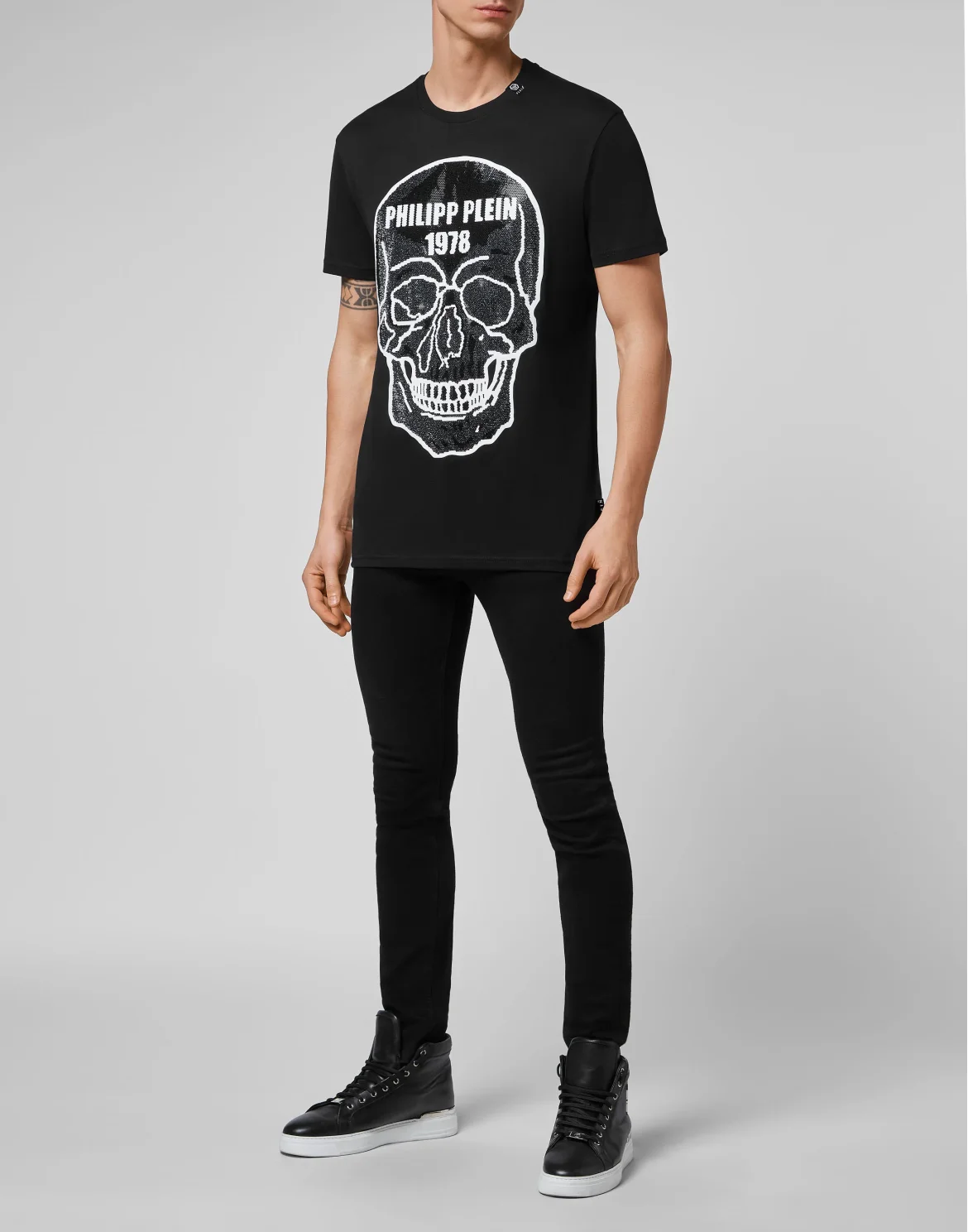 T-shirt Round Neck SS Crystal Skull, цвет: Черный