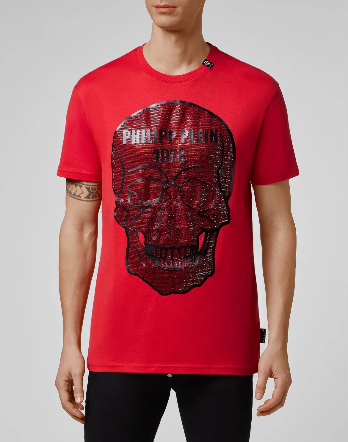 T-shirt Round Neck SS Crystal Skull, цвет: Красный