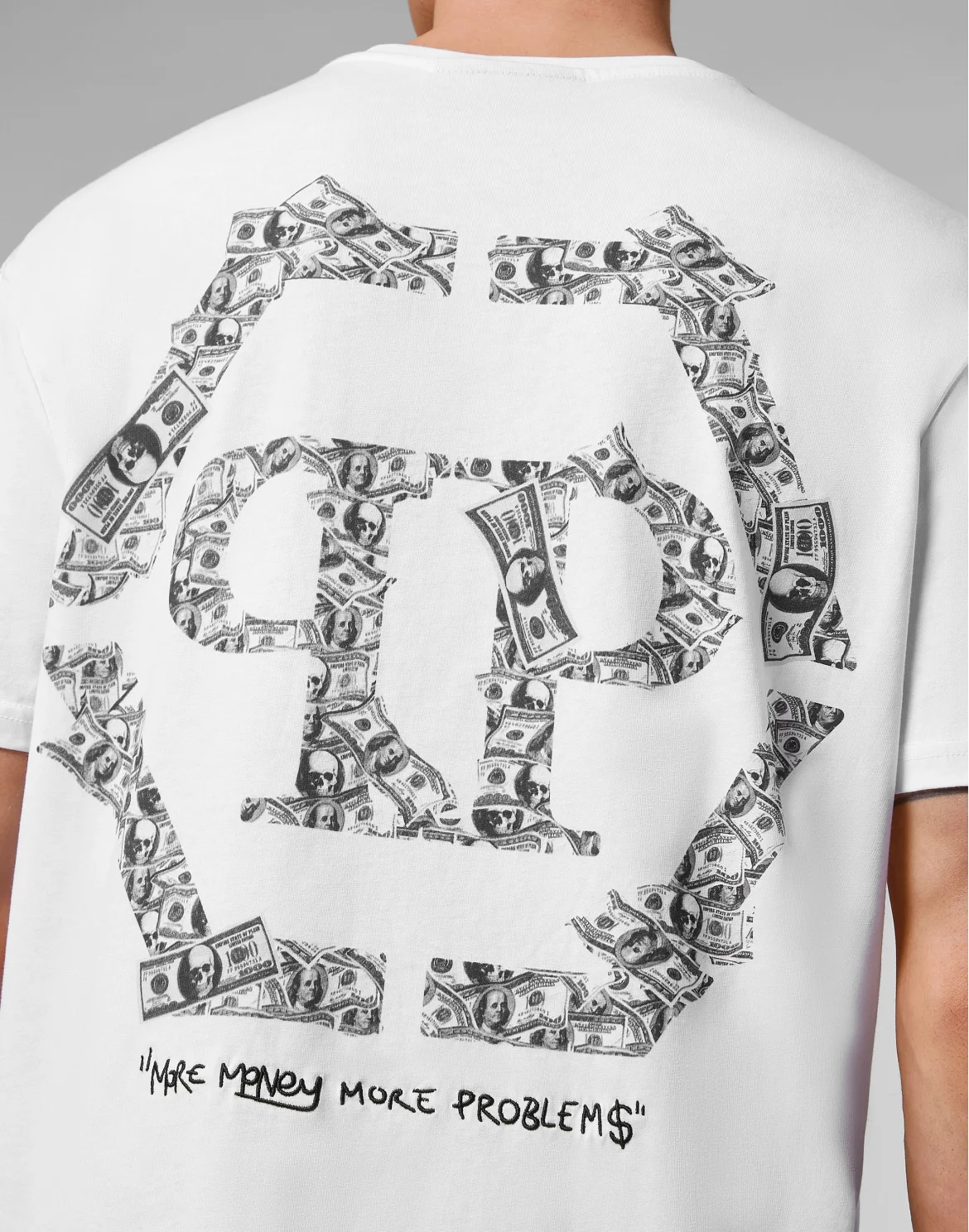 T-shirt Round Neck SS Money, цвет: Белый
