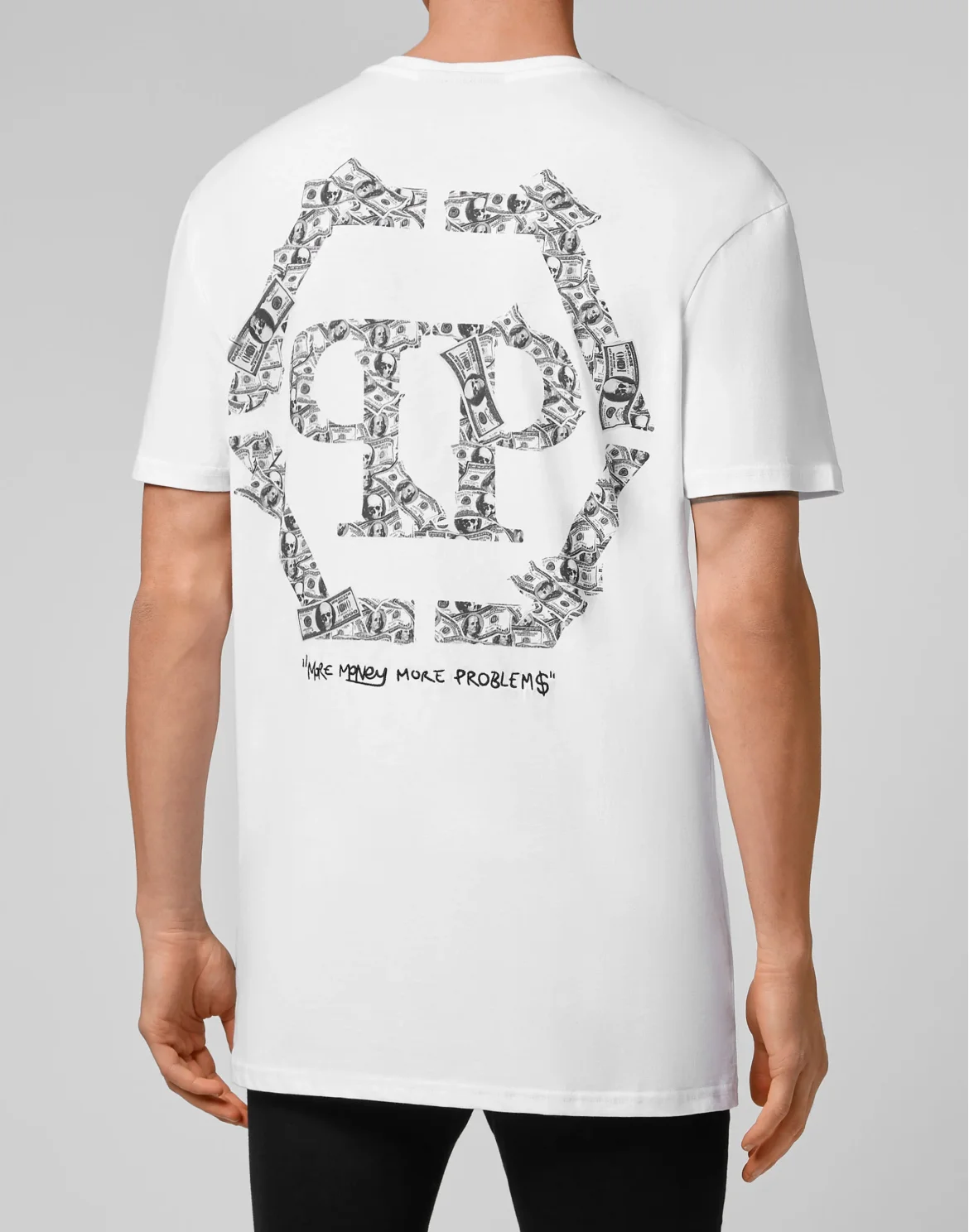 T-shirt Round Neck SS Money, цвет: Белый
