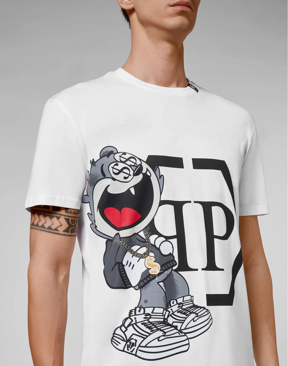 T-shirt Round Neck SS stones Money, цвет: Белый