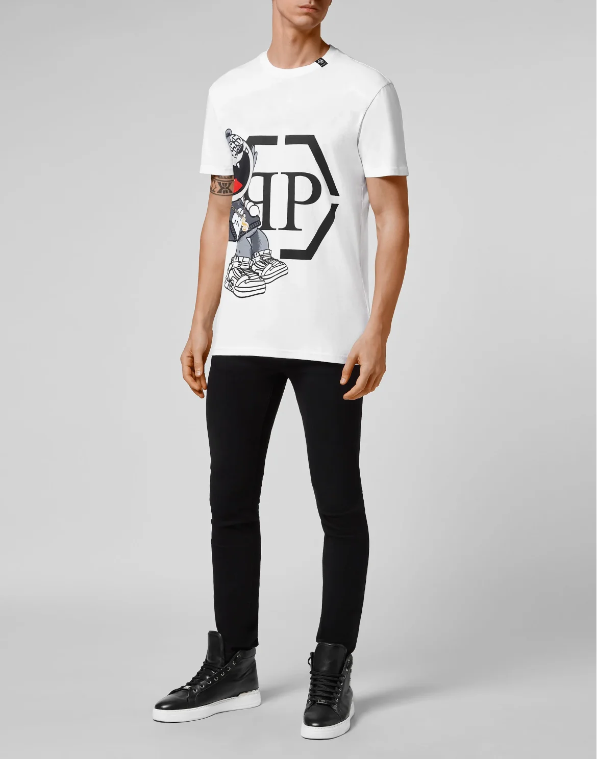 T-shirt Round Neck SS stones Money, цвет: Белый
