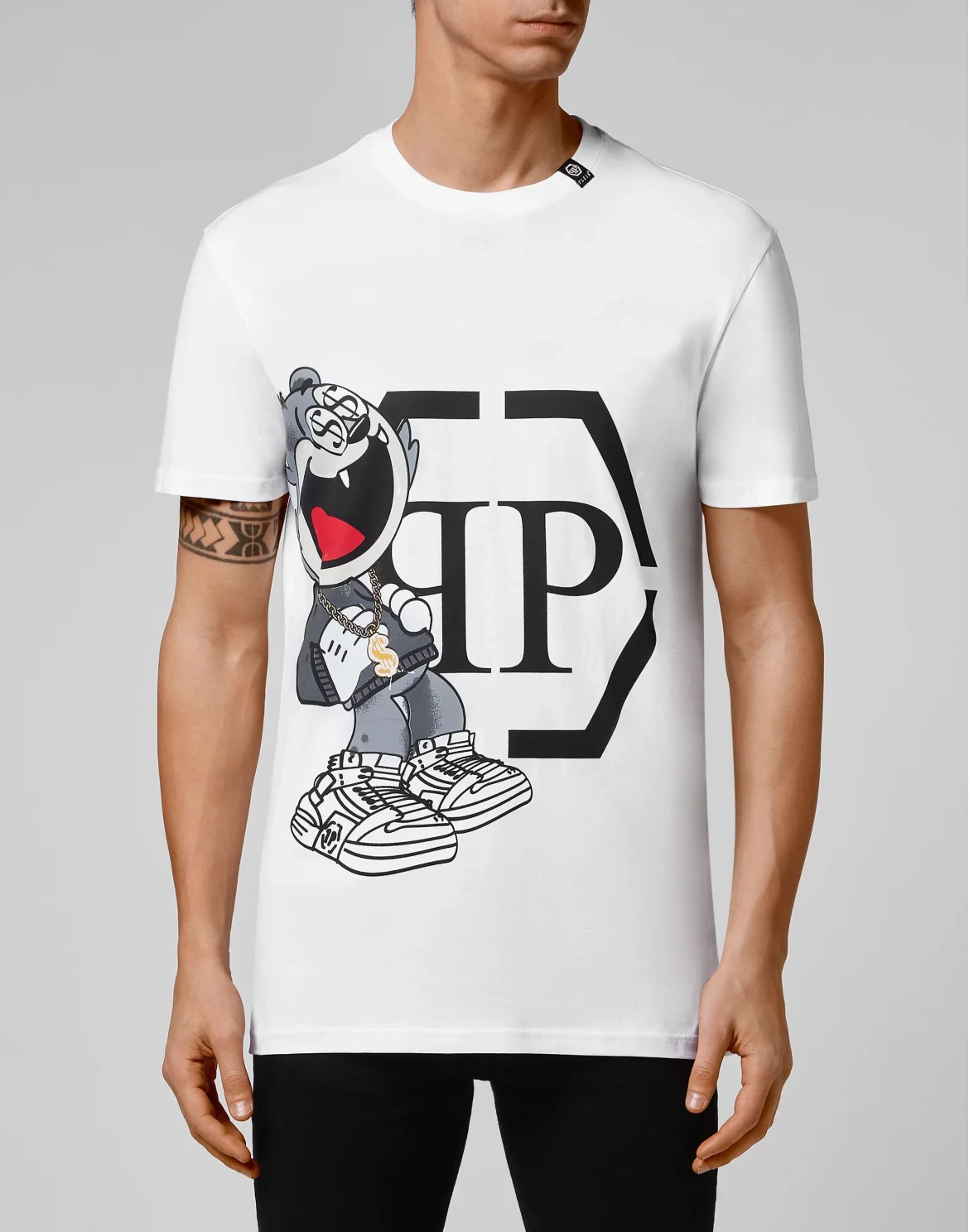 T-shirt Round Neck SS stones Money, цвет: Белый