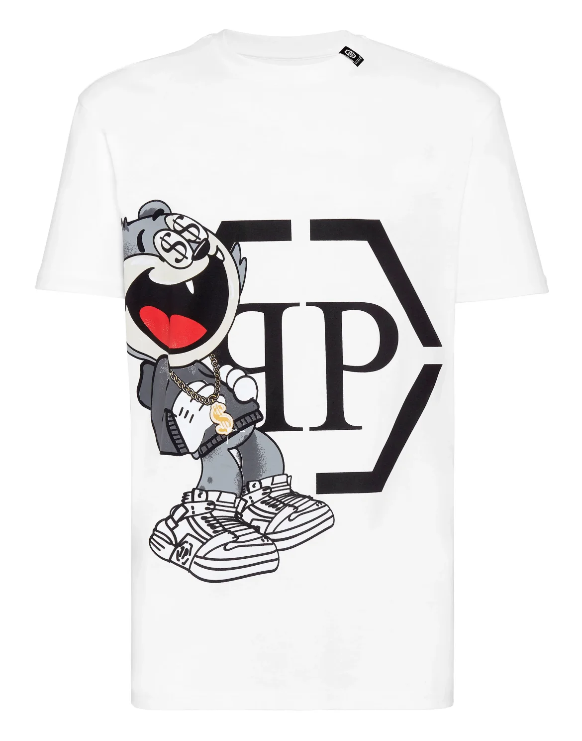 T-shirt Round Neck SS stones Money, цвет: Белый