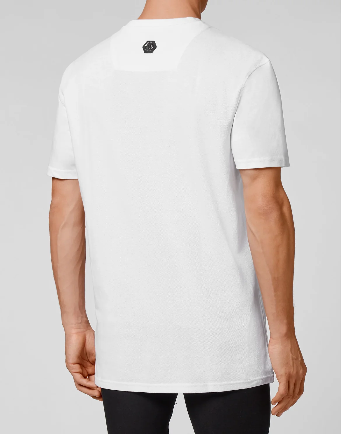 T-shirt Round Neck SS Patch Money, цвет: Белый