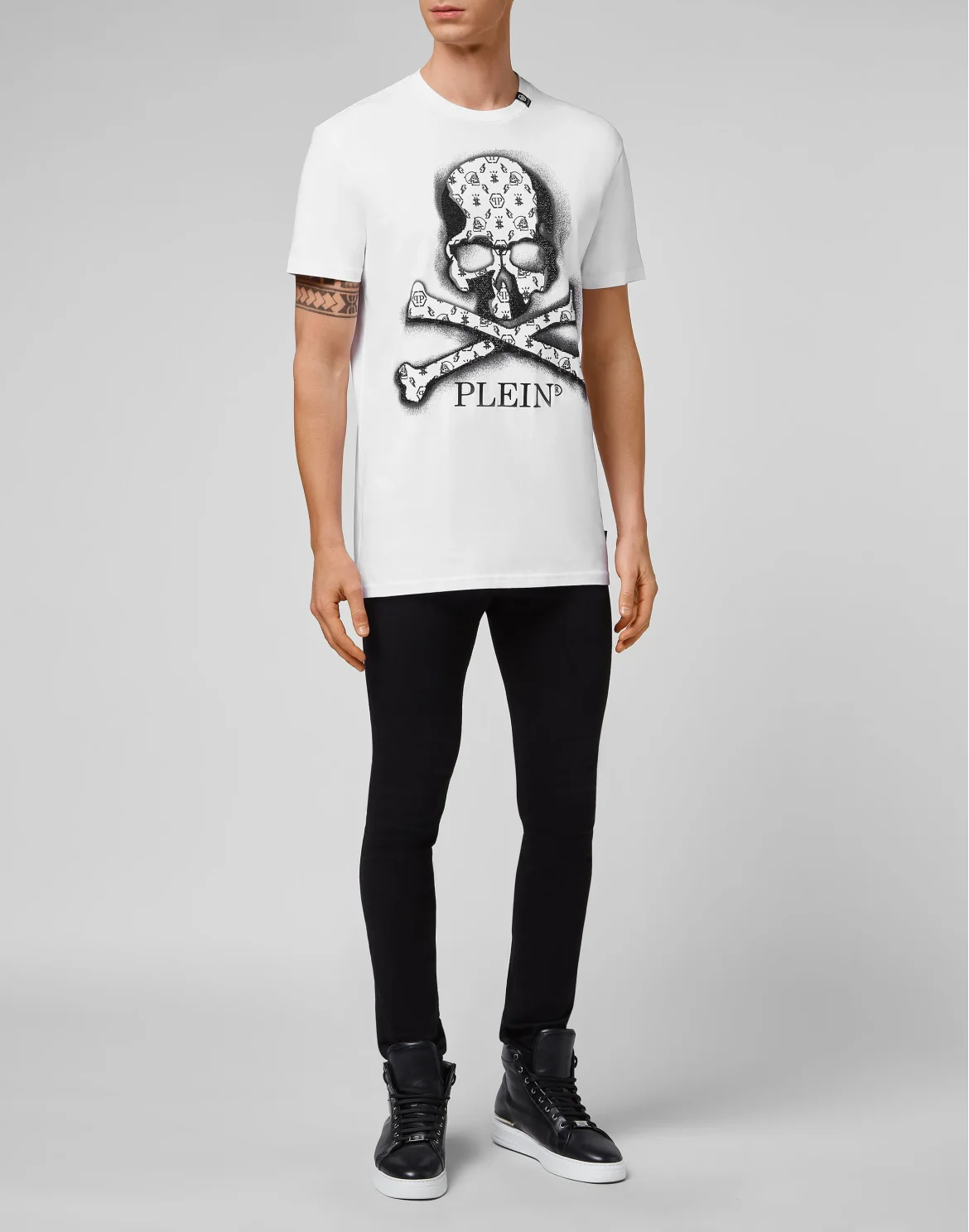T-shirt Round Neck SS Skull, цвет: Белый