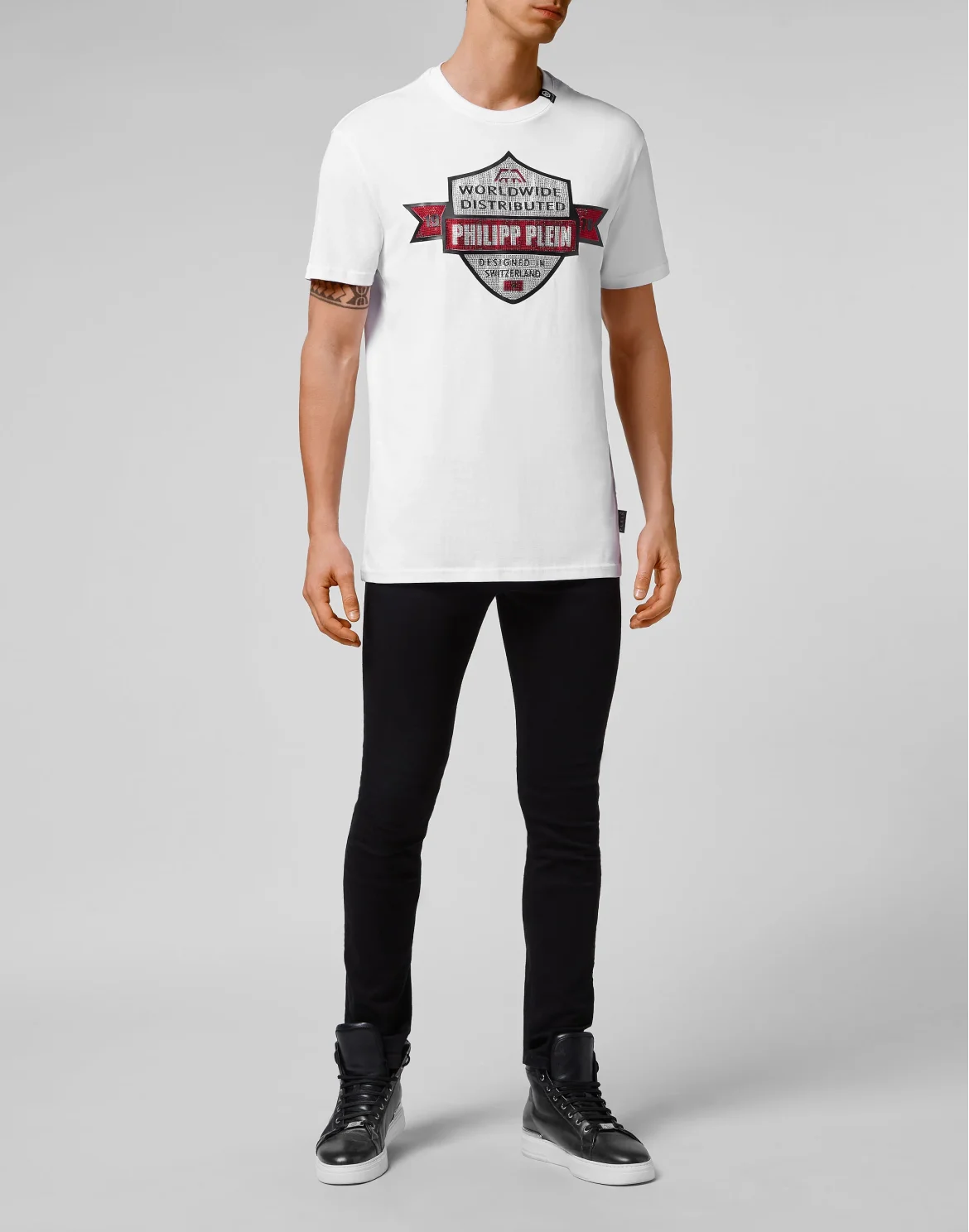 T-shirt Round Neck SS Philipp Plein TM, цвет: Белый