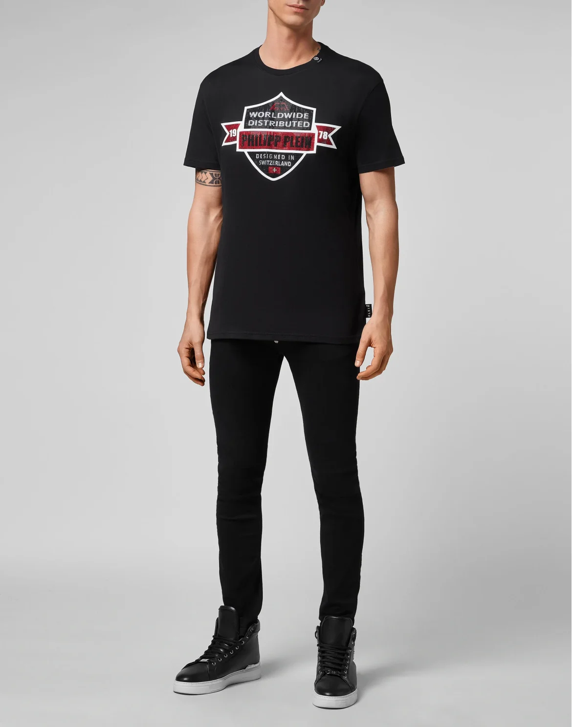 T-shirt Round Neck SS Philipp Plein TM, цвет: Черный
