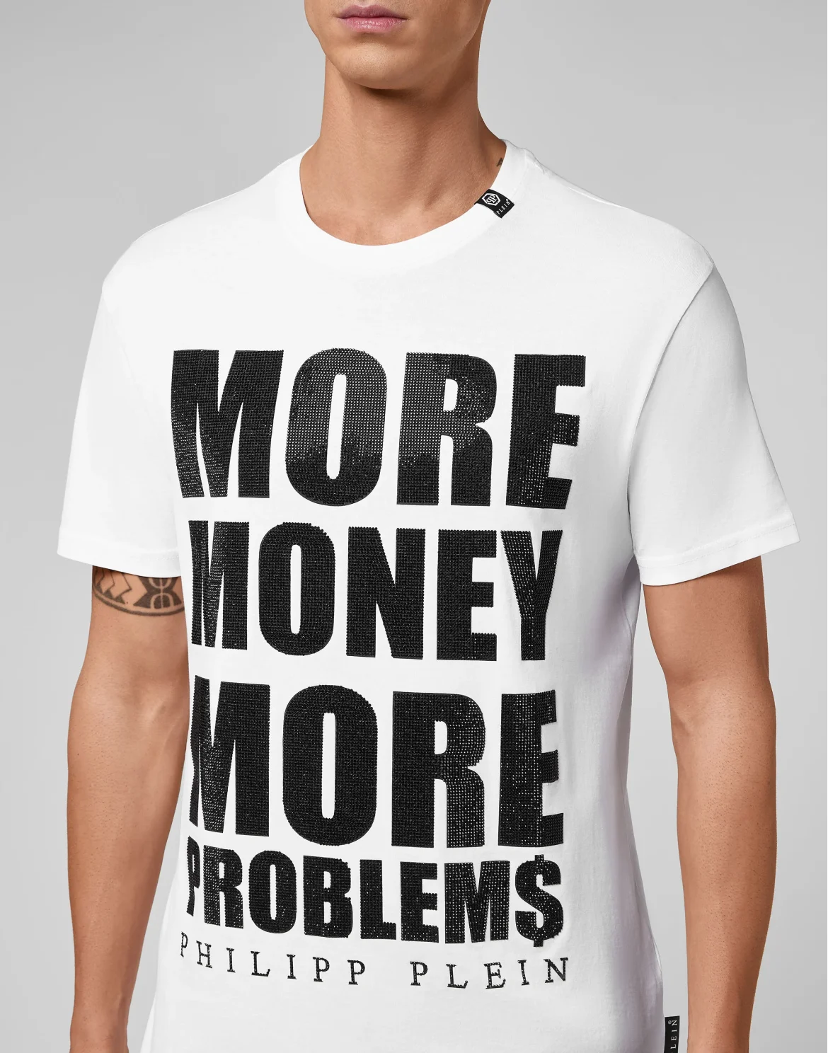 T-shirt Round Neck SS MORE MONEY MORE PROBLEMS, цвет: Белый