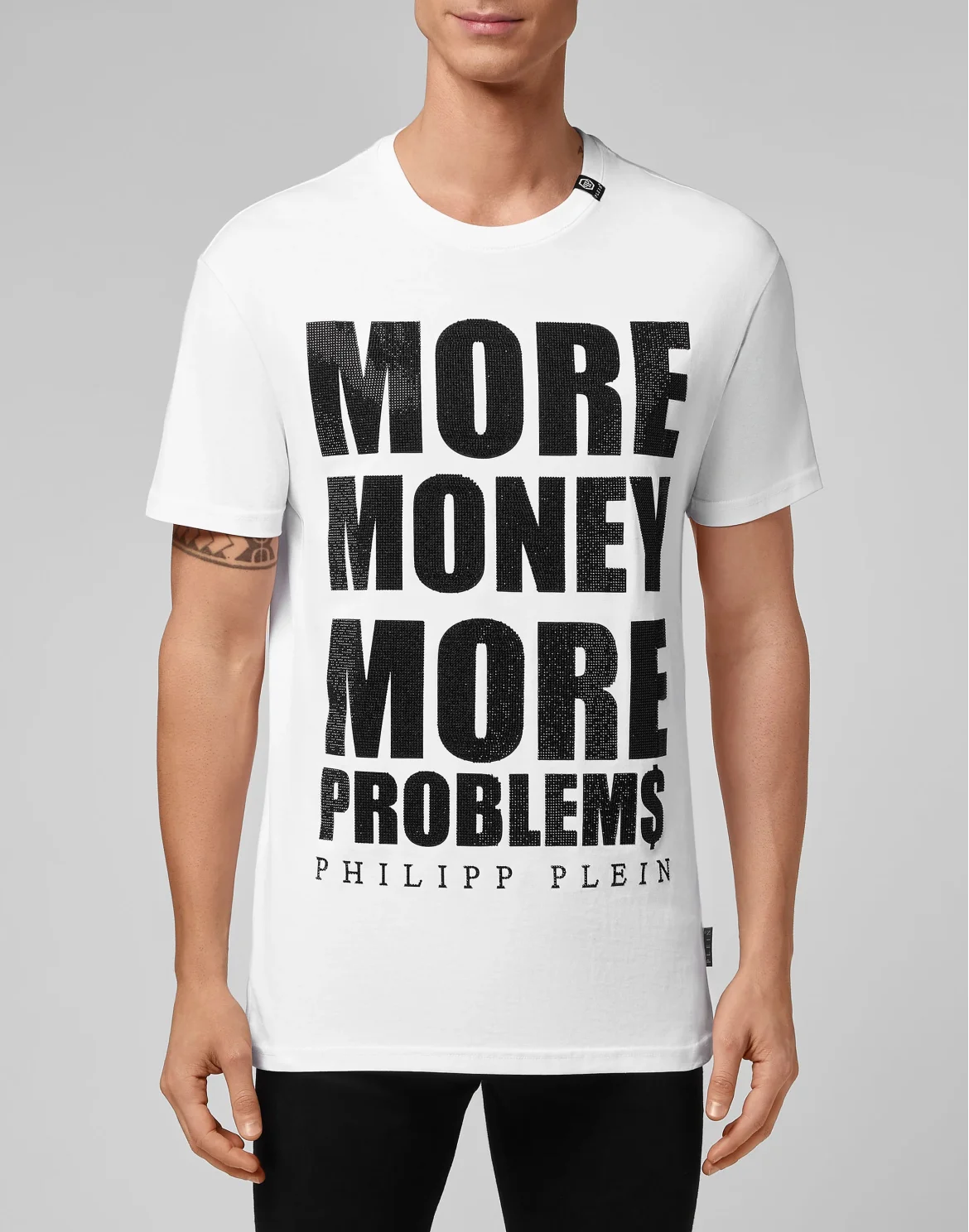 T-shirt Round Neck SS MORE MONEY MORE PROBLEMS, цвет: Белый