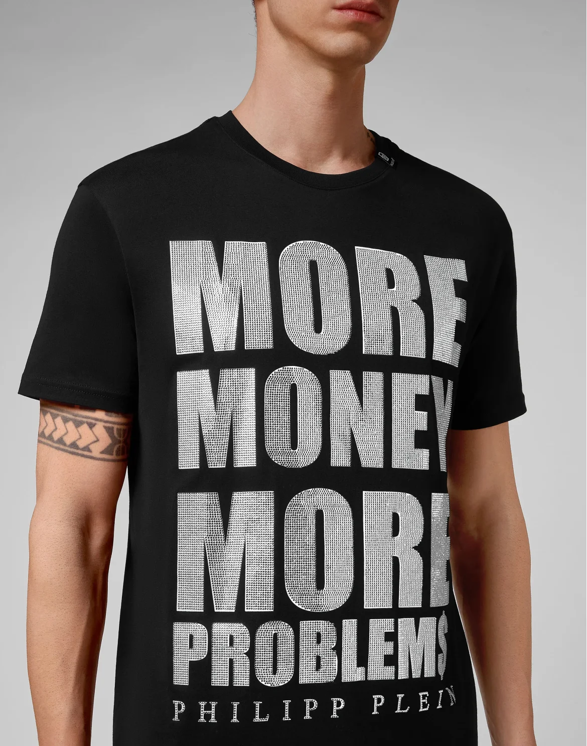 T-shirt Round Neck SS MORE MONEY MORE PROBLEMS, цвет: Черный