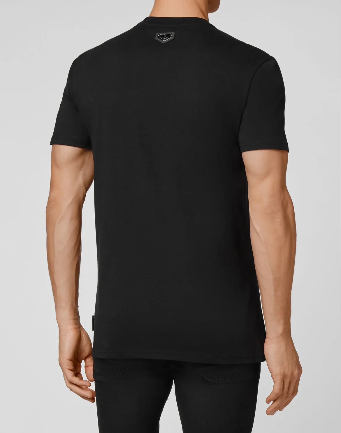 T-shirt Round Neck SS stones Skull, цвет: Черный