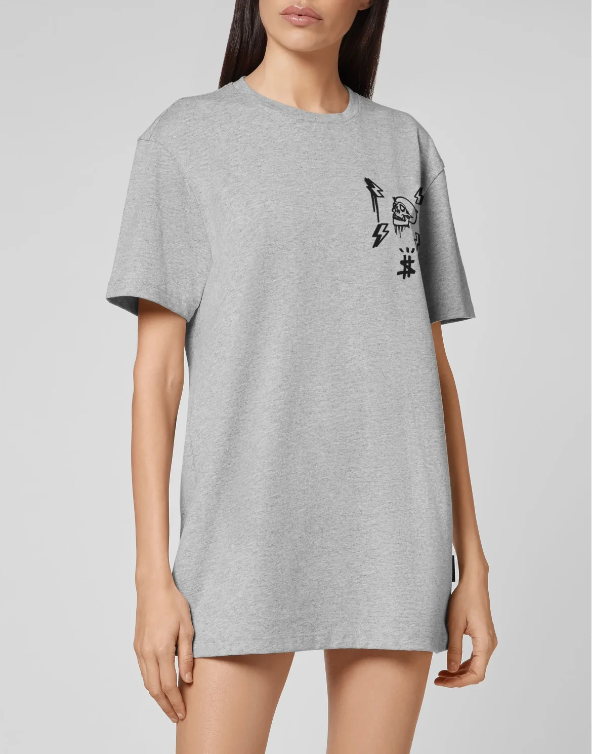 T-shirt Round Neck SS Hexagon, цвет: Серый