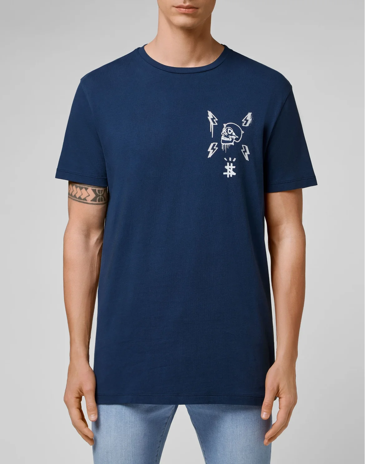 T-shirt Round Neck SS Hexagon, цвет: Синий
