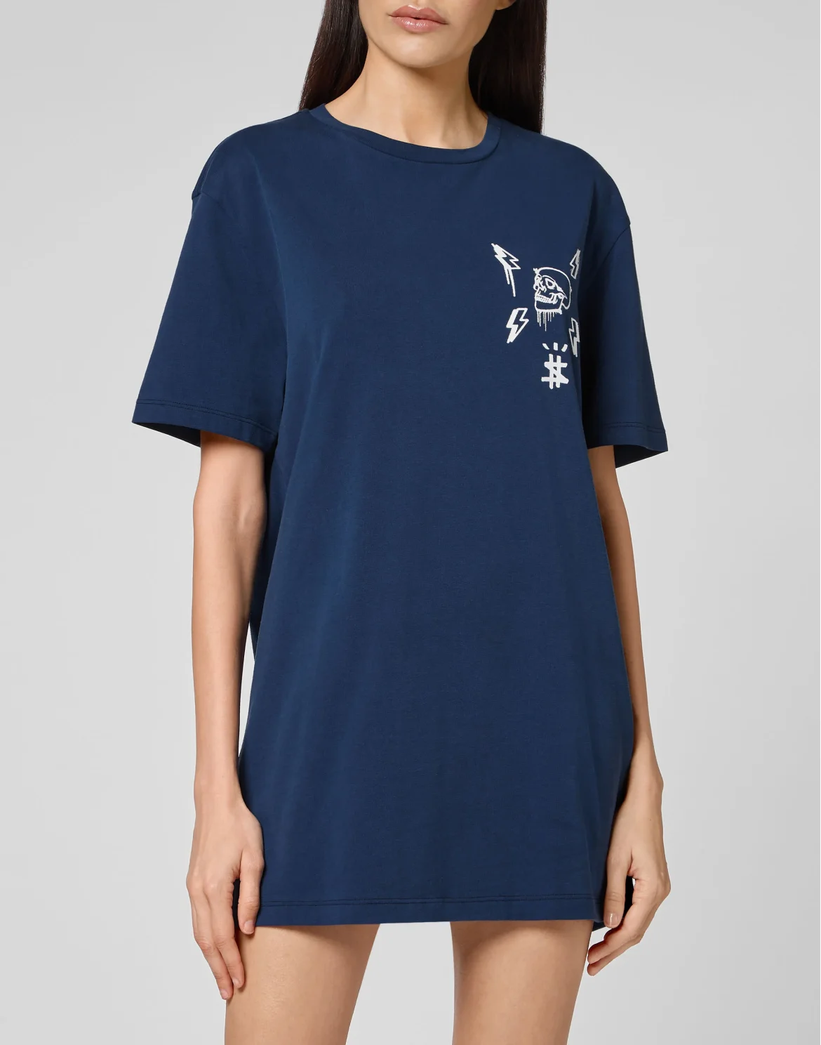 T-shirt Round Neck SS Hexagon, цвет: Синий