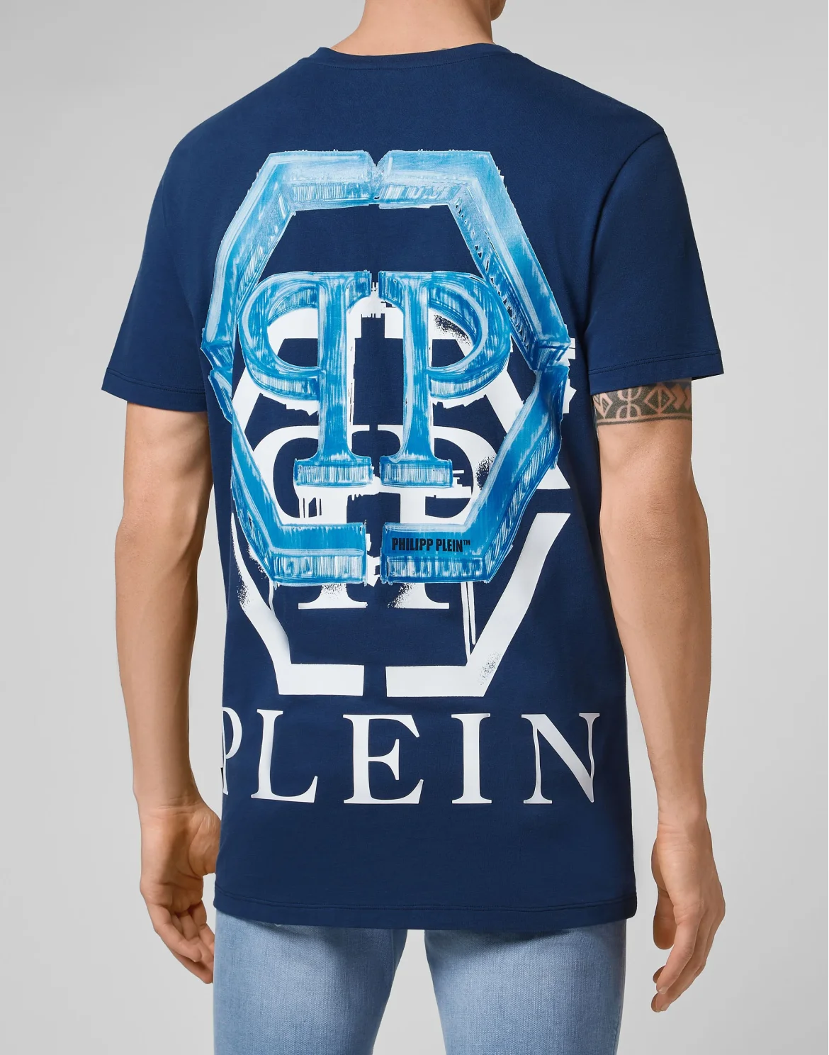 T-shirt Round Neck SS Hexagon, цвет: Синий