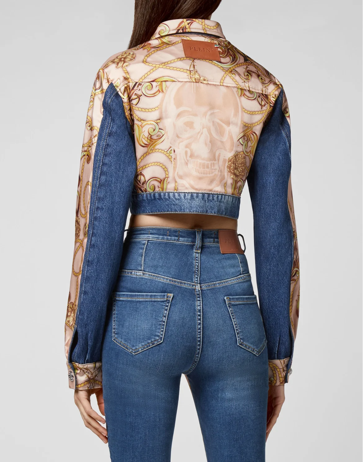 Denim Cropped Jacket New Baroque, цвет: Синий